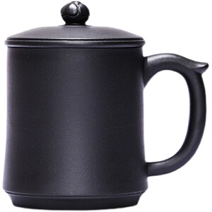 全手工过滤茶水分离原矿紫泥盖杯