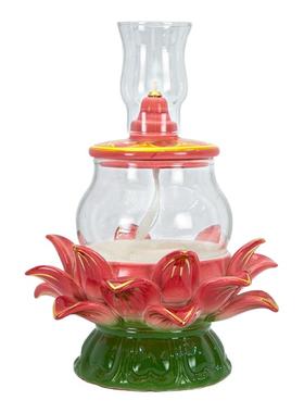 陶瓷酥油灯莲花灯供佛灯