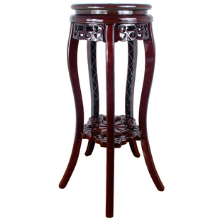 塑料落地花架阳台客厅电视柜旁单个仿古置物架绿萝塑料花盆架子