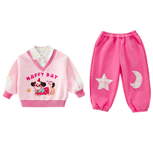 童装女童春季套装2026新款超好看儿童早春漂亮洋气衣服女宝宝春装