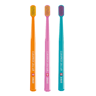 瑞士进口CURAPROX科瑞宝士5460宽头牙刷软毛成人男女士家庭装家用