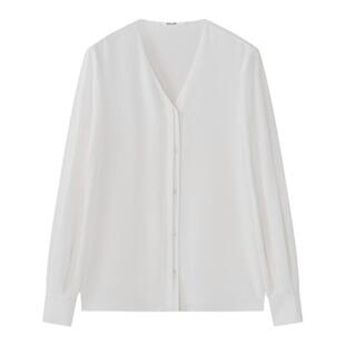 【真丝】Laurel劳芮新款淡人极简双绉真丝衬衫女LWL352C05800