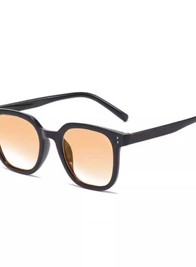 王嘉尔gm落日墨镜渐变色黑框茶色高街男女同款高级感腮红太阳眼镜