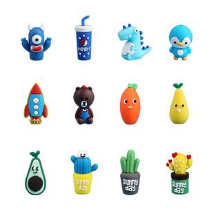 笔套铅笔帽小学生文具幼儿园儿童卡通可爱超萌男孩女孩笔盖防咬笔软胶短笔杆铅笔延长器通用透明塑料保护套子