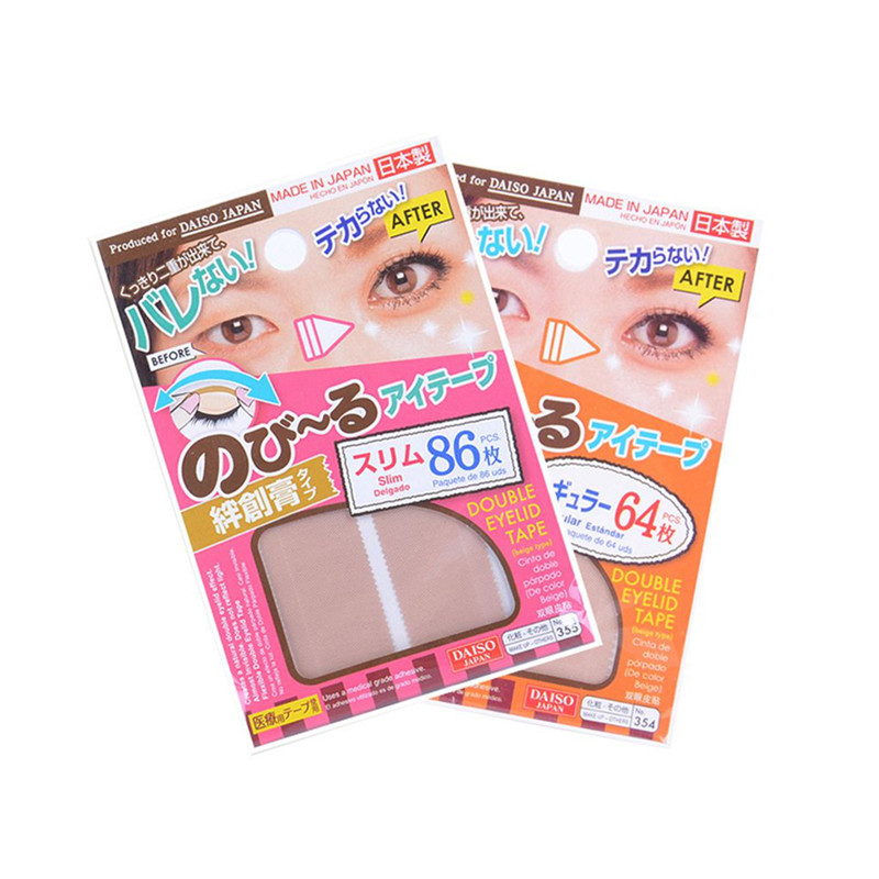 日本大创双眼皮贴DAISO 肤色哑光网纹超自然双眼皮贴