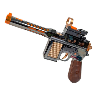 加水喷雾枪驳壳儿童电动玩具枪男孩子网红复古声光微震动仿真模型