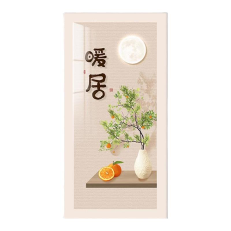 暖居玄关装饰画竖版走廊尽头过道挂画高档入户正对门墙面装饰壁画