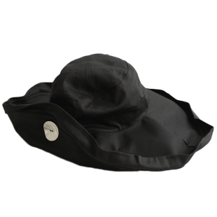 印计谷羽防晒渔夫帽女百搭出游防紫外线遮阳帽海边沙滩太阳帽子夏