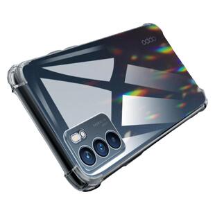 适用opporeno6手机壳超薄外壳透亮简约reno6pro手机套气囊新款边框创意全包透明reno6pro+保护套男女款硅胶壳