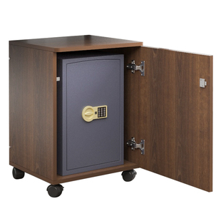 单门资料柜桌下收纳文件柜矮柜移动办公柜子带锁落地柜可放保险箱