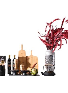 【八度空间】新中式样板房间厨房装饰摆件饰品小吃碟粘板陈列道具