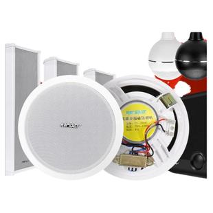 先科吸顶吊顶壁挂喇叭同轴吊球防水音柱天花消防音箱监控定压音响