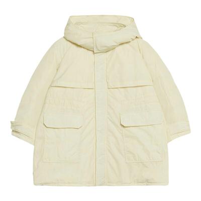 江南布衣童装连帽长款羽绒服