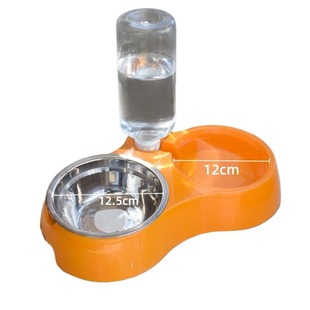 猫狗通用自动饮水器食盆狗粮碗干湿分离防打翻双碗猫咪饭碗狗盆