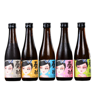 秦小酌黄酒伴手礼陕西特产长安黄酒秦小酌花果酒礼盒300ml5瓶米酒