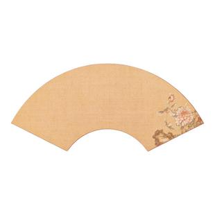 书法作品纸微喷扇面仿古卡纸手写空白扇面半生熟宣纸书法纸小楷毛笔书法作品专用纸投稿参赛创意纸扇形折扇纸