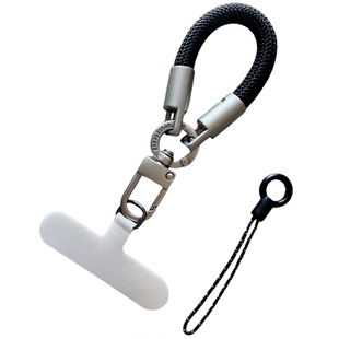 凝杉高端手机挂绳短款创意手指吊绳车钥匙扣环小挂饰机壳迷你挂链彩纹编织加粗结实耐用男女时尚挂指绳新品