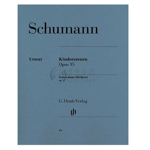 【促销】舒曼童年情景op15钢琴独奏带指法亨乐原版乐谱书 Henle Schumann Scenes from Childhood HN44