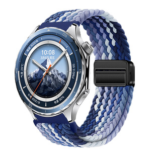 适用于OPPOWatch x2手表带oppowatchS编织watch4pro磁吸扣OnePlus Watch3一加智能运动新款watch2/3男女46mm