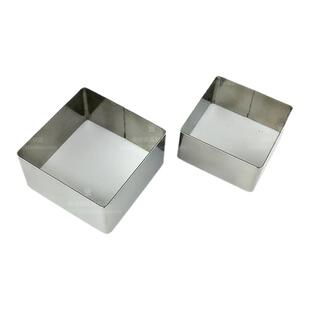 三能烘焙工具SN3293小四方圈 凤梨酥圈 SN3295正方形慕斯圈蛋糕模