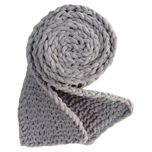 手织围巾成品diy 纯手工秋冬情侣围脖厚生日送男女友礼物平针字母