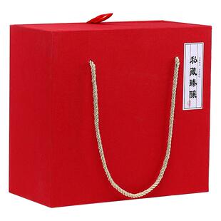 包邮手抓窑变和风空酒瓶一斤两瓶装礼盒包装盒锦盒定制婚宴礼木盒