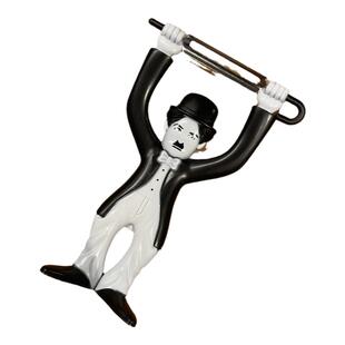 黑白色创意厨房卓别林水果削皮器不锈钢蔬菜瓜果去皮刀刮皮刀摆件