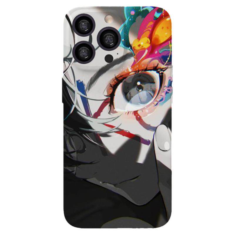 二次元手绘插画Magsafe磁吸菲林手机壳适用于iPhone16小众个性14Plus动漫13/12苹果15ProMax全包防摔光面硬壳