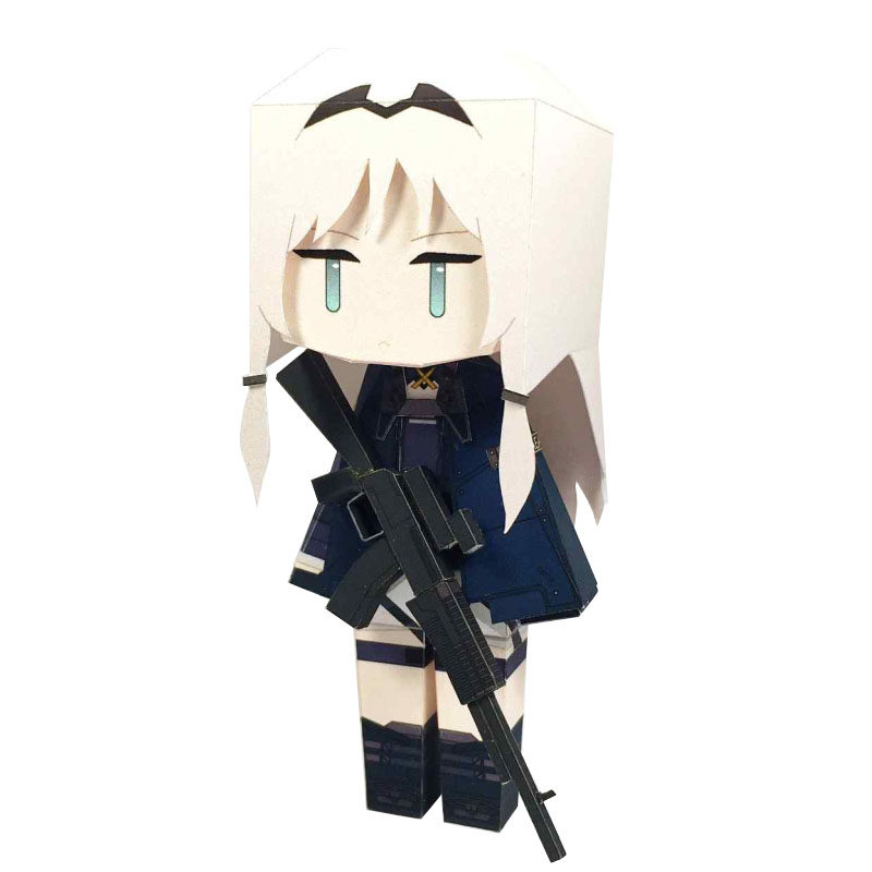 宅漫社纸工坊3D手工DIY纸模型少女前线系列纸盒人纸模型
