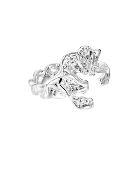 OINICIO初印925银海葵白锆石戒指