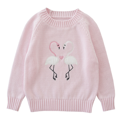 洋气套头春秋季纯棉针织打底衫