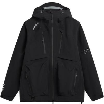 李宁户外CF溯｜万龙甲BREATH 黑龘冲锋衣 男女同款防暴雨防风外套