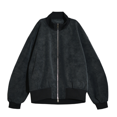 美式复古pu皮飞行员夹克