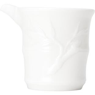 君器羊脂玉瓷公道杯高端轻奢茶海德化白瓷竹节分茶器陶瓷公杯单个