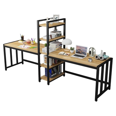 双人书桌书架组合经济实惠