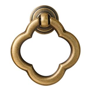 屿铜复古黄铜拉手抽屉橱柜门衣柜门中式简约家具吊坠拉环宋氏把手