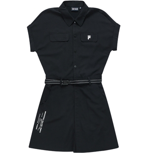 FILA FUSION斐乐女装女裤连体裤夏装女装休闲工装裤运动连体短裤