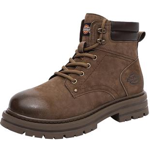 Dickies马丁靴男款冬季2025新款男鞋加绒棉鞋工装登山雪地靴子男