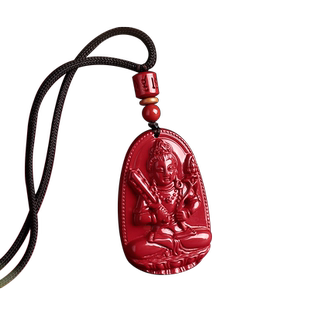 万山朱砂本命佛吊坠原矿本命年守护神朱砂项链男女款随身挂件正品