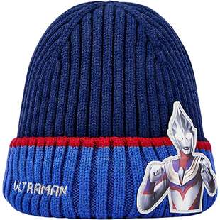 【奥特曼IP】巴拉巴拉男童帽子宝宝保暖针织帽秋冬款儿童冬季套头