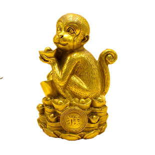 全铜猴子摆件大号生肖猴福禄寿猴招财猴工艺礼品家居客厅装饰摆设