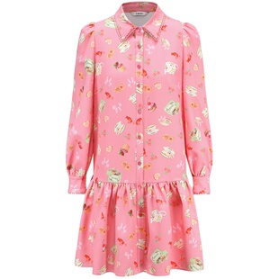 tanni新款小A型泡泡袖宫廷风可爱衬衫连衣裙TM11DR032A