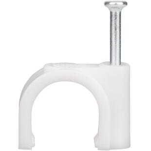 钢钉线卡圆形电线固定线卡子网线扣墙钉线钉线管卡扣理线器固定夹