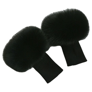 狐狸皮整张真狐狸毛袖口拍拍圈袖套手腕套毛毛定做袖鞋套单买毛圈