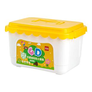 齐心超轻粘土儿童抗菌彩泥橡皮泥24色36幼儿园手工diy材料制作工具小学生太空黏土袋装童年过家家玩具