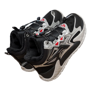 李宁男童加绒鞋子冬季新款儿童棉鞋大童青少年童鞋加厚运动鞋子