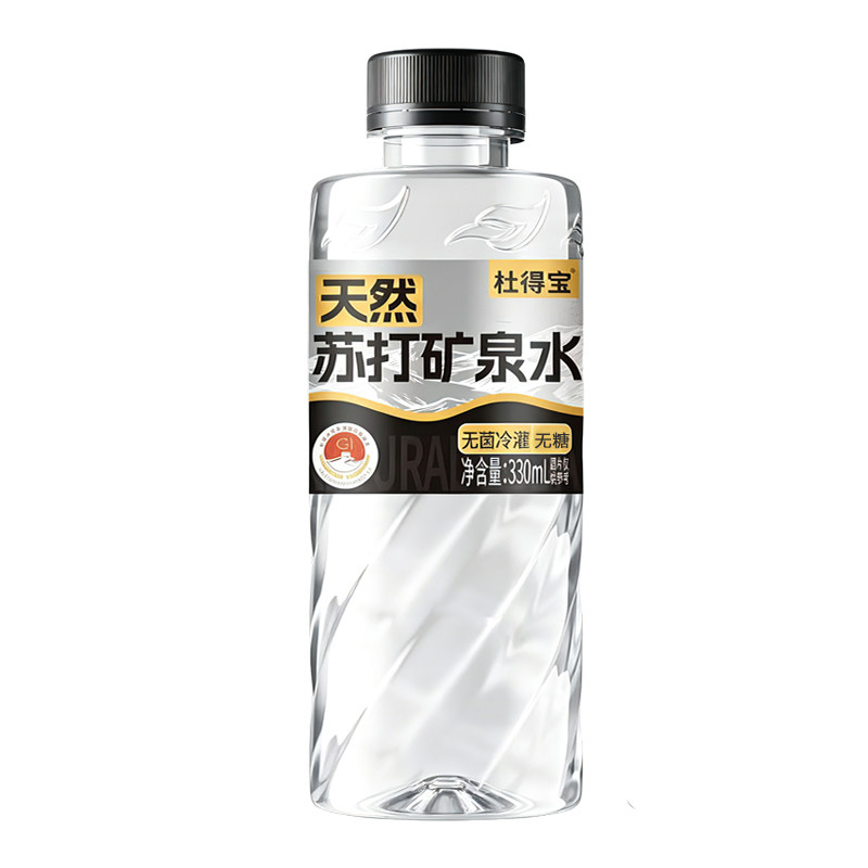 【整箱24瓶】天然苏打矿泉水330ml/瓶弱碱性无糖0脂卡含锶偏硅酸