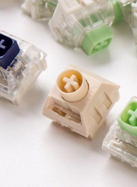 Keychron静音红轴佳达隆奶黄Cap轴凯华冰激凌矮轴客制化热拔插diy