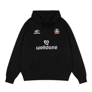 WAIKEI WELLDONE卫衣男女宽松美式秋冬季加绒加厚ins潮牌连帽外套