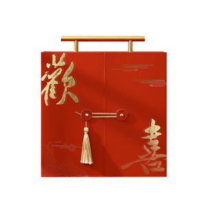 林灵柒结婚婚礼伴娘女伴手礼网红中式小众高级婚宴礼盒空盒子实用